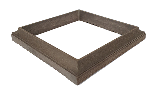картинка Рамка для большого столба 120 (147*147), Тик Киото ДПК - "ТЕРРАПОЛ", 